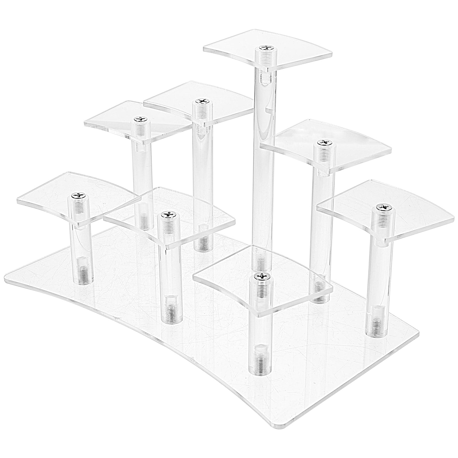 Transparent Clear Figurine Display Rack Acrylic 8step Models Toys Rack