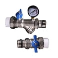 thumbnail image 2 of Floor heating water separator brass ball valve Ball direct valve for collector group check valve, 2 of 4