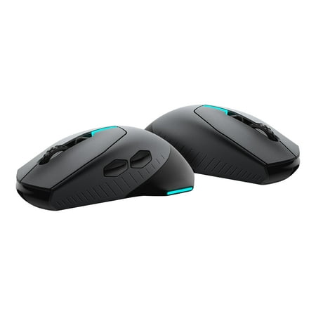 Alienware - AW610M-D Wired/Wireless Optical Gaming Mouse with RGB Lighting - Dark Side of the Moon