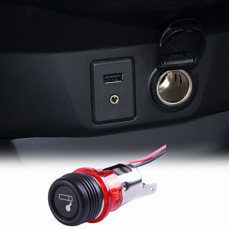 12v cigarette heater Yaoyar Car Cigarette Lighter with Cigarette Lighter Heater Cable,12V  Cigarette Lighter Socket, Universal Car Accessories Cigarette Lighter Plug  for Car SUV Marine