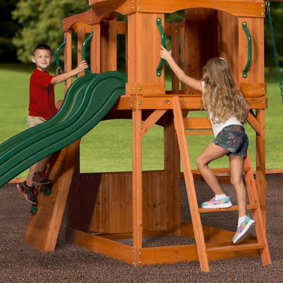 Buy Backyard Discovery Atlantis Cedar Wooden Swing Set Online In Sri Lanka 13437313