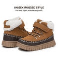 thumbnail image 7 of Apakowa Toddler & Little Kids Winter Boots for Boys and Girls – Cold Weather Non-Slip Outsole Boots Warm Plush Lining Hook-and-Loop Elastic Laces (Toddler/Little Kid), 7 of 7