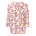 thumbnail image 5 of HAVUITYY Easter Printed Women's Sweaters, 3/87 Sleeve Crew Neck Womens Tops, Spring Going Out Easter Shirts for Women Wear & Gifts, 5 of 5