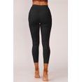 thumbnail image 1 of ABPHQTO Leggings deportivos de yoga de cintura alta con empalme lateral de malla negra para mujer con bolsillo para teléfono, 1 of 5