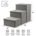 thumbnail image 2 of Tidy Niches Pet Stairs (Grey), 2 of 4
