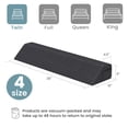 thumbnail image 2 of Giantex Twin Bed Wedge Pillow with Tablet Pillow Stand Side Pockets Support for Back Grey, 2 of 10