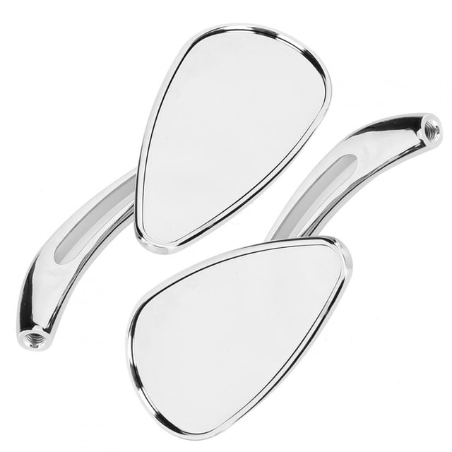 Motorcycle Rearview Mirror Skull Pattern 8mm 10mm Thread Skull Teardrop Handlebar Reflector