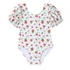 thumbnail image 2 of Traje de baño de una pieza para mujer, conjuntos de bikini para mujer y niños, traje de baño de verano con estampado de manga corta para vacaciones en la playa para niños, top de poliéster, 2 of 7