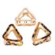 thumbnail image 5 of unbranded 3Ud Clips De Triángulo Dorado Accesorios Para Bodas Y Fiestas, 5 of 7