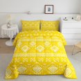 thumbnail image 2 of Erosebridal Hippie Aztec Bedding Full Comforter Set, Bohemian Southwestern Down Comforter, Yellow, Reversible 3 Pieces, 2 of 8