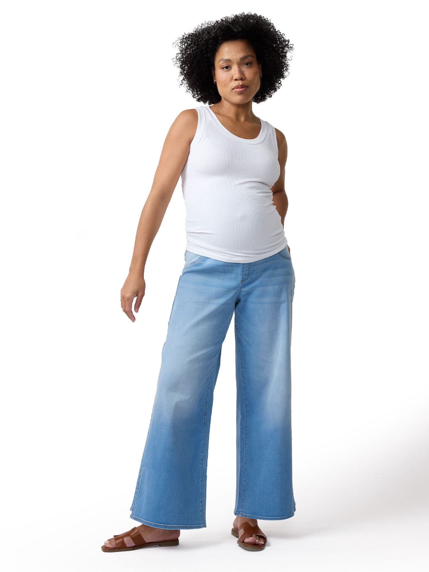 Ingrid & Isabel For Every Belly Women's Maternity Seamless Fitted RibTank, Sizes S-XXL