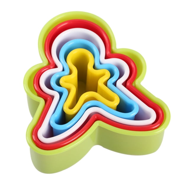 Juego de galletas de cinco/seis piezas con patrón de dibujos animados de Lastics de grado alimenticio multicolor TFixol molde de galletas