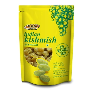 100% Natural Dried Indian Kishmish By Tulsi 200gm, | Rich Source Of Dietary Fiber Healthy & Tasty Snacks Kishmish | 7.0 Ounce