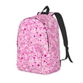 thumbnail image 1 of Disketp Breast Cancer Awareness2 print Canvas Backpack Lightweight Travel Daypack Student Rucksack Laptop Backpack-Small, 1 of 5