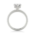 thumbnail image 3 of Ammo Jewel 14K White Gold Plated 2.2 Ct Heart Cut Diamond Halo Engagement Ring - Dazzling Lab-Created Diamond Rings - Ideal for Engagement, Wedding and Special Occasions - Perfect Gift for Her, 3 of 3