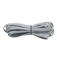 thumbnail image 2 of Gray Plastic Noodles 6P6C RJ11 M/M Flat Telephone Cable Cord 5M 16ft, 2 of 8