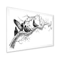 thumbnail image 2 of Designart 'Pigeons Sitting On The Tree Branch' Traditional Framed Art Print, 2 of 4