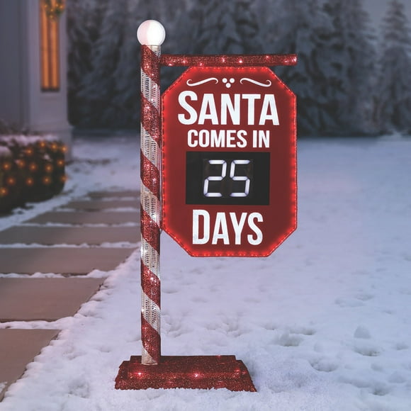 Member's Mark 5' Pre-Lit Santa Countdown Calendar