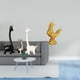 thumbnail image 2 of Estatua de jirafa, adorno de cerámica, escultura de animal, figura de resina, decoración de pollo, adecuada para oficina, dormitorio, estantería, escr, 2 of 8