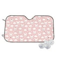 thumbnail image 2 of Lsque Rabbit And Cloud Car Windshield Sun Shade | Accordion Folding Style Auto Shade for Car Truck SUV Van | Blocks UV Rays Sun Visor Protector | Medium, 2 of 7