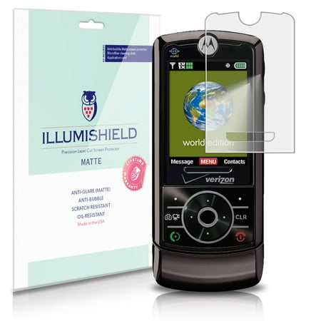 iLLumiShield Anti-Glare Screen Protector 3x for Motorola MOTO Z6c World (World's Best Screen Protector)