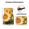 thumbnail image 5 of Naloa Golden Sunflower In Field Car Foot Mat Set of 4 Pieces - Universal Floor Liner Neoprene Full Set Floor Mats for Cars Trucks SUV, 5 of 7