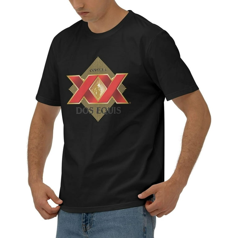 Cerveza Xx Dos Equis Logo Men s 170g Combed Cotton Short Sleeve T Shirt Walmart