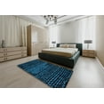 thumbnail image 5 of Ahgly Company Machine Washable Indoor Square Abstract Night Black Area Rugs, 7' Square, 5 of 7