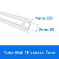 thumbnail image 2 of Tubo de silicona Quickun de grado alimenticio para alta temperatura, 2 mm de diámetro interior x 4 m, 2 of 6