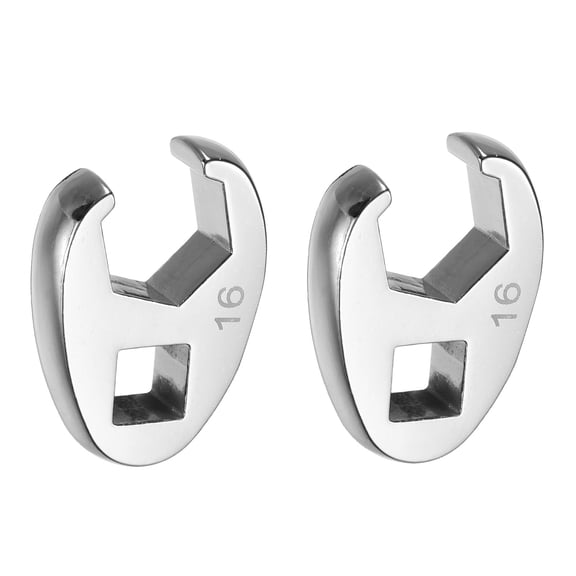 Uxcell 2 Pieces Drive Crowfoot Wrench 3/8" Drive 16mm Metric Flare Nut Crowfoot Wrench