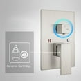 thumbnail image 6 of ANGELES HOME 12" Wall Mounted Shower Faucet Set, Shower System With Square Rain Shower Head and Handheld Shower, Rough in Valve, Hot Cold Water 2.5 GPM,  Brushed Nickel, 6 of 11