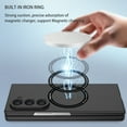 thumbnail image 6 of Dteck Magnetic Case for Samsung Galaxy Z Fold 6 5G (2024),Built in Iron Ring Compatible with MagSafe Charger,Shockproof Slim Fit Hard PC Lightweight Anti-scratch Protective Phone Cover,Black, 6 of 9