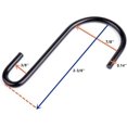 thumbnail image 2 of 60 Packs S Hooks, Black H2-3/8 Inches S Shaped Hooks Hanging Hangers Pan Pot, 2 of 5