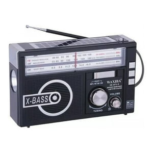  Radios portátiles AM FM, radios con batería recargable  (reproducción de 7 horas), enchufe de alimentación de CA y DC-5V en, radio  vintage o de emergencia
