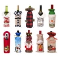 thumbnail image 2 of Funda decorativa navideña para botella de vino, bolsas, decoración navideña para el hogar, adornos navideños, regalo de Navidad, Año Nuevo 2023, 2024, 2 of 4