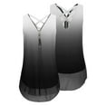 thumbnail image 2 of USSUMA Womens Tops Dressy Casual Summer,Womens Tank Tops Summer Trendy Cross Back Hem Tops Shirts Casual Sleeveless Zipper V-Neck Blouse Tie Dye Printed T Shirts, 2 of 4