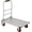 Silver+Orange, variant on 1800LBS Platform Truck Cart, 36"x24" Heavy Duty Utility Push Cart with 6" Swivel Wheels & Brakes, Foldable Hand Truck for Warehouse, Shipping & Moving