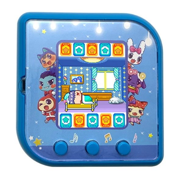 Electric Pet Game Machine Cute Puppy Dog Virtual Animal Pet Toy for Kids of All Ages Nostalgic 90s Toy 3D Pet Pink