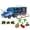 Green, Blue, Brown, variant on Big Farm Skid Steer Toy Set with Lights & Sounds, Yellow Plastic Non Riding Skid Steer for Men