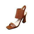 thumbnail image 6 of High Heel Sandals Women Dress Sandal Square Toe Fashion Prom Wedding Bridal, 6 of 8