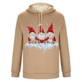 thumbnail image 4 of Sudadera con capucha para hombre, informal, a la moda, con estampado navideño, de manga larga y bolsillo, de poliéster, 4 of 5