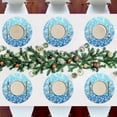 thumbnail image 7 of GZHJMY Blue Christmas Snowflake Round Placemats Set of 1, Non-Slip Washable Table Mats for Kitchen Dining Party Home Decor,15.4 Inch, 7 of 7
