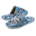 thumbnail image 5 of Chochili Men Dog Home Slippers Blue White Lightweight Silent Walk, 5 of 5