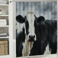 thumbnail image 6 of BCIIG Cow Bathroom Decor Set with Hooks, Colorful Luxurious Polyester Fabric Shower Curtain - Chic Modern Design for Bathroom Decor 36"x72, 6 of 7