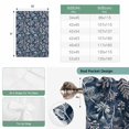 thumbnail image 6 of Dandelion Balloon Curtains for Living Room/French Door, Navy Blue Flowers Modern Minimalist Spring Tie Up Curtains 63 Inch Length Energy Saving Kitchen Curtains Shades for Windows 42"x63", 6 of 8