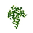 thumbnail image 2 of 1pcs Artificial Hanging Plants Vines Fern Fake Hanging Plant Faux Hanging Flowers Vine Outdoor UV Resistant Plastic Plants Wall Indoor Hanging Baskets Wedding Garland Decor A, 2 of 7