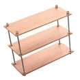 thumbnail image 4 of HILABEE 1/6 Bookshelf Simulation Metal Frame Multilayer Scene Layout Props Gifts 3 Tier Long, 4 of 9