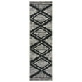 thumbnail image 2 of World Rug Gallery Contemporary Geometric Stripe Weather Resistant Reversible Indoor/Outdoor Area Rug - GREEN 2'x7', 2 of 8