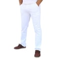 thumbnail image 3 of Pantalón de gabardina stretch John Silver  Corte recto color blanco, 3 of 5