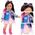 thumbnail image 3 of K.T. Fancy 15 Pcs American 18 Inch Doll Makeup and Accessories with Skirt and Backpack for 18 Inch Doll Makeup Set Dolls Accessories for Children (No Doll), 3 of 7